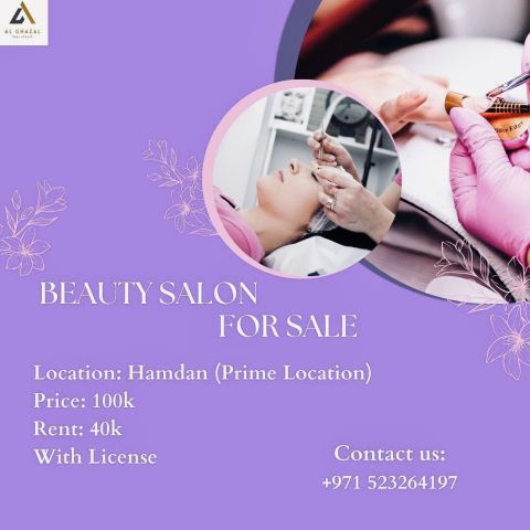 Beauty salon for sale